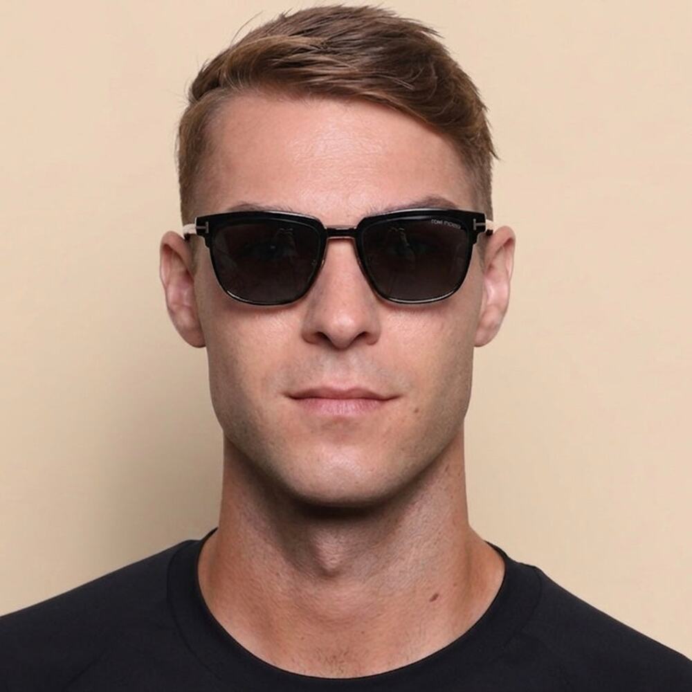 New, TOM FORD Clip-On Sunglasses/Eyeglasses TF5683-B 001 Authentic